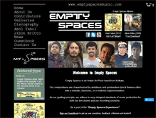 Tablet Screenshot of emptyspacesmusic.com